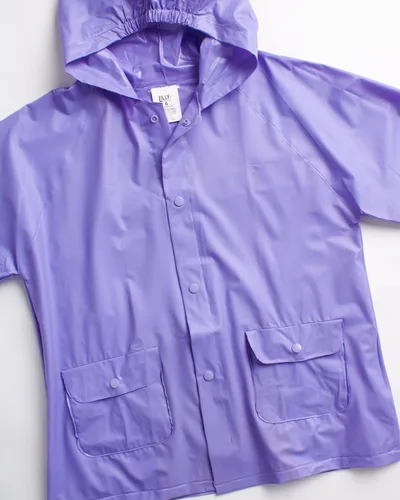 Vista 2 de Chubasquero para niñas Chaqueta impermeable con capucha para bebés, niños pequeños y niñas (12M-6)
