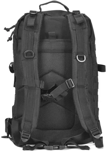 Vista 4 de REEBOW GEAR - Mochila táctica militar para hombres, mochila grande del ejército, paquete de asalto de 3 días, mochila Molle, Negro, Grande - 40 l