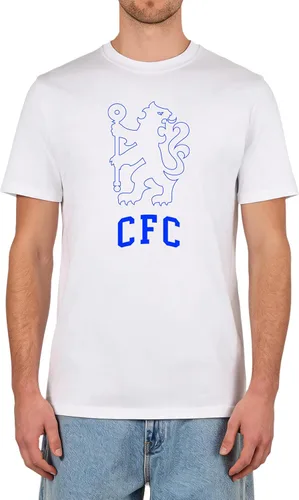 Vista 16 de Icon Sports Camiseta de algodón con licencia oficial del Chelsea FC, unisex para adultos