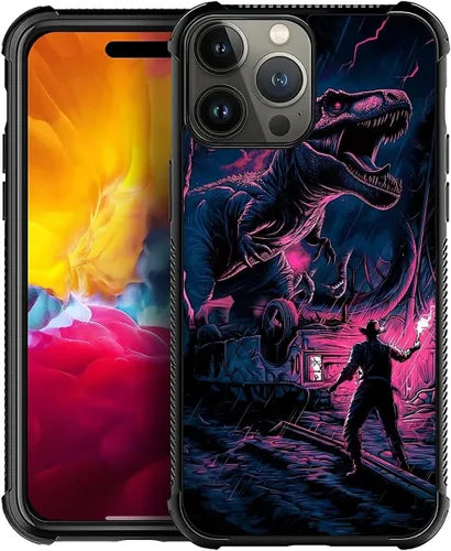 Vista 736 de Funda compatible con iPhone 15, diseño de elefantes africanos, diseño increíble a prueba de golpes, antiarañazos, carcasa trasera de policarbonato
