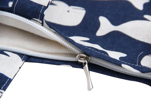 Vista 3 de Caixia - Bolsa de la compra para mujer de algodón con estampado de ballena