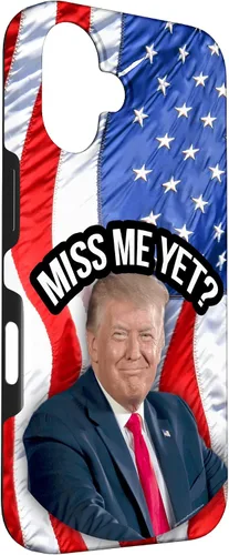 Vista 3 de iPhone 16 Anti-Biden Donald Trump Miss Me Yet Funny Political 2024 Case