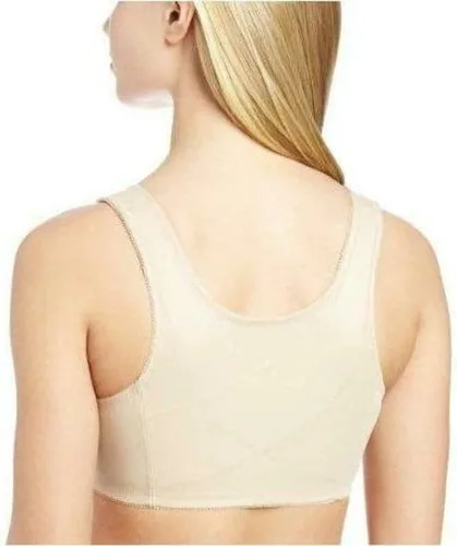 Vista 3 de Exquisite Form Sujetador de algodón totalmente inalámbrico para mujer 5100531 con cierre frontal y encaje