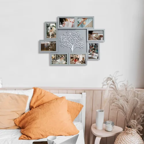 Vista 9 de Jerry & Maggie Marcos de fotos de collage para decoración de pared para el hogar, marcos de fotos de árbol familiar para pared, marco de fotos de 4