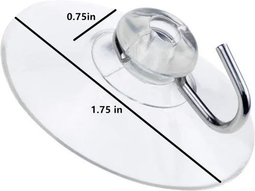 Vista 3 de Yesland 80 ganchos de pared con ventosa, almohadillas de plástico reutilizables transparentes y ganchos de utilidad, suministros prácticos
