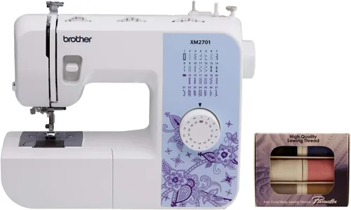 Vista 18 de Máquina de coser Brother XM2701 liviana, con todas las funciones, con 27 puntos, función automática para hacer ojales en 1 paso, 6 pies de costura