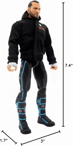 Vista 8 de All Elite Wrestling AEW - Figura punk de 1.6 in con accesorios