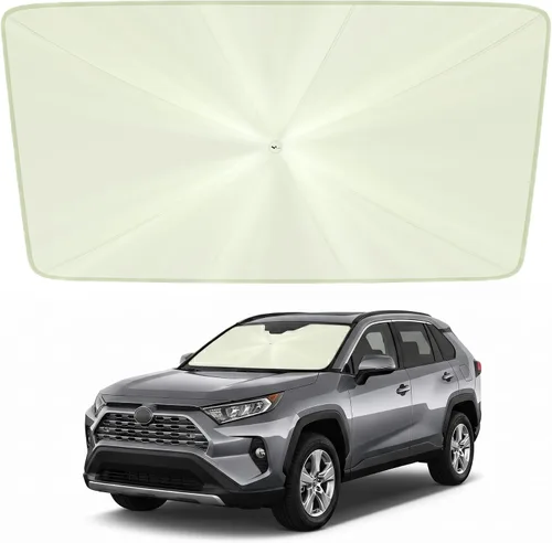 Vista 10 de helloleiboo Parasol para parabrisas Tesla Modelo 3/Y de ajuste personalizado