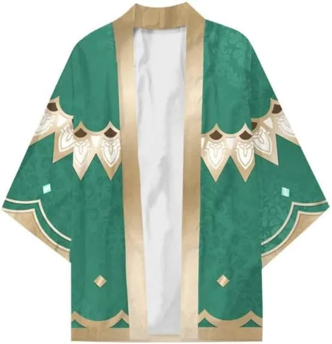 Vista 2 de Cosplay Life Haori - Kimono japonés Cosplay Halloween Disfraz Venti Klee