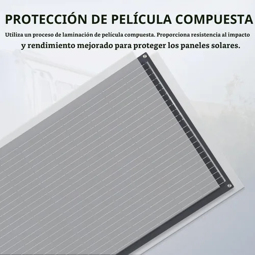 Vista 4 de XINPUGUANG Panel solar flexible 100W 12V Kit de sistema solar para RV