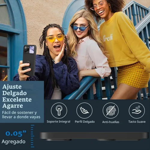 Vista 6 de Compatible con BLU Bold N4 Funda para teléfono, soporte oculto plegable giratorio de 360°, cubierta a prueba de golpes, funda protectora delgada