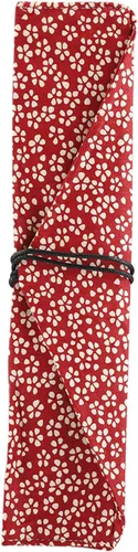 Vista 4 de Juego de cubiertos de madera, utensilios de cocina, incluye cuchara de madera, tenedor, cuchillo con bolsa de almacenamiento
