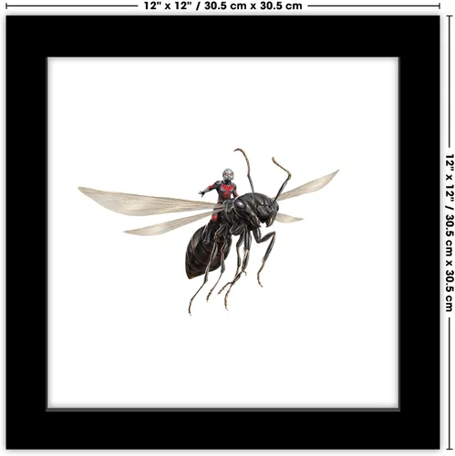 Vista 7 de Trends International Gallery Pops Marvel Comics Avengers - Póster de pared de Ant-Man, 12 x 12 pulgadas, versión enmarcada en negro