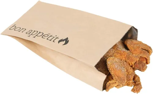 Vista 14 de Restaurantware Bag Tek - Bolsas de papel de aluminio de 6.5 x 4.1 pulgadas, 100 envoltorios para perros calientes de medio galón, papel de estraza