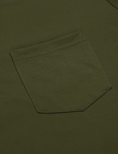 Vista 6 de COOFANDY Paquete de 3 camisetas Henley de manga corta para hombre, estilo casual, básicas, de verano, con bolsillo