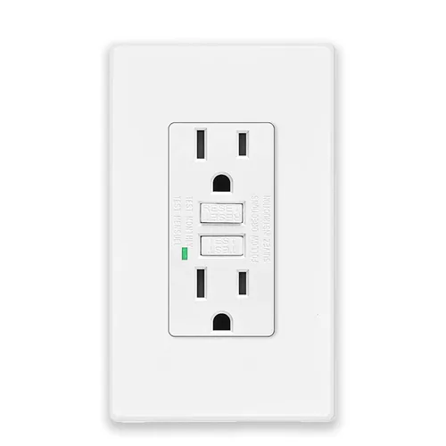 Vista 33 de Greencycle Toma GFCI de 15 amperios con puertos USB C y USB A, 1 unidad de toma eléctrica GFCI de prueba automática con USB, con indicador LED
