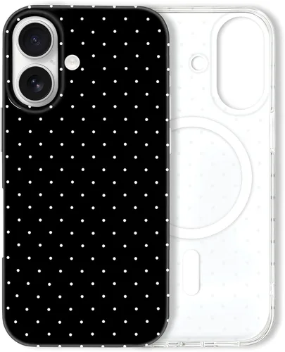 Vista 199 de Hython Funda para iPhone Air, diseño estético de lunares lindos, funda simple de 6.5 pulgadas, delgada, antiarañazos, parachoques de TPU suave, a