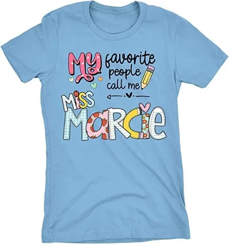 Vista 3 de Nazenti - Regalos personalizados para profesores, My Favorite People Call, camisa para profesor, bonita camiseta para profesores, idea de regalo