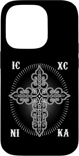 Vista 17 de IC XC Nika Cross Christogram Orthodox Christian Case for iPhone 17