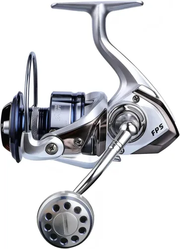 Vista 11 de Carrete de pesca giratorio para agua salada, 13+1BB, carretes de pesca ultra suaves para agua salada, potente freno de carbono, bobina y mango