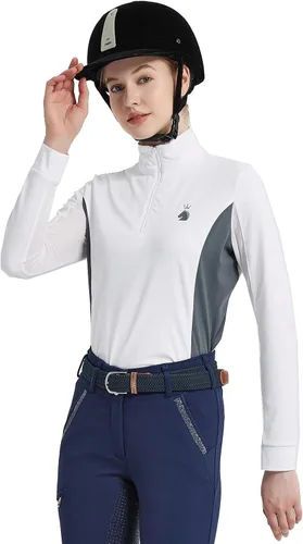 Vista 3 de HR Farm - Camisa de manga larga Ice Feel de secado rápido para mujer