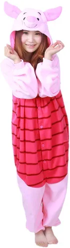 Vista 3 de EVELS Mameluco unisex para adultos pijama de una sola pieza disfraz suave