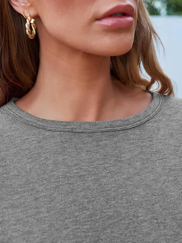 Vista 44 de SUNBS Paquete de 3 camisas de manga larga para mujer, ajuste holgado, ropa de otoño, ropa de moda 2025, camisetas básicas de entrenamiento, trajes
