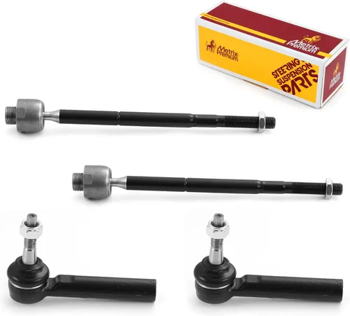 Vista 125 de Metrix Premium Chassis Parts - Kit de 4 piezas de extremos de barra de acoplamiento frontal exterior e interior compatible con Nissan Pathfinder