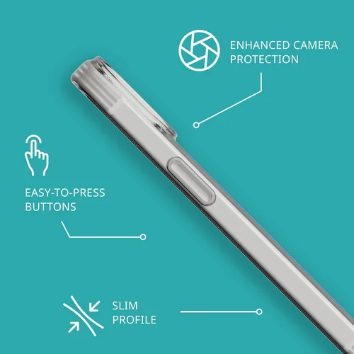 Vista 5 de Tech21 EvoLite - Funda para iPhone 15 / 16e - Funda fina de protección contra impactos, transparente