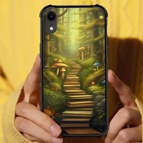 Vista 195 de Funda compatible con iPhone XR, diseño de elefantes africanos para niñas, diseño de patrón a prueba de golpes, antiarañazos, carcasa trasera