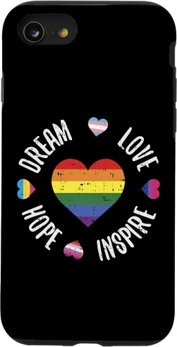 Vista 13 de Funda bi-sexual para iPhone 15 Dream Love Hope Inspire LGBTQ Orgullo Gay Trans Pan