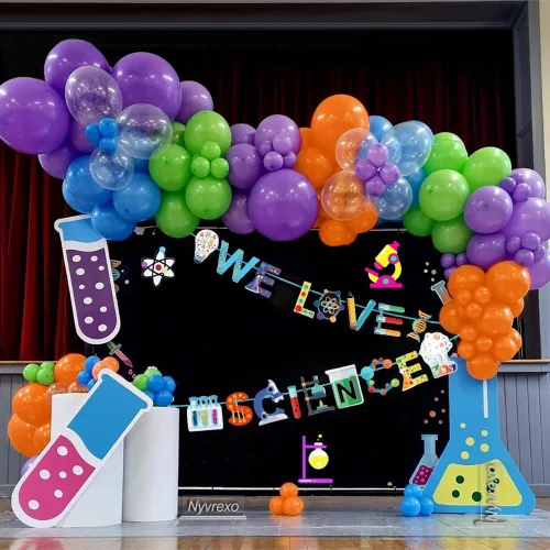 Vista 8 de Decoraciones de fiesta de cumpleaños pirata, 142 piezas de guirnalda de globos dorados metálicos rojos, negros, kit de arco de arco de globos