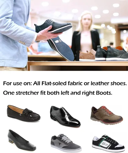 Vista 5 de Zylioo Calzador de zapatos de 2 vías, ampliador de zapatos de madera profesional de alta calidad, se estira la longitud y el ancho