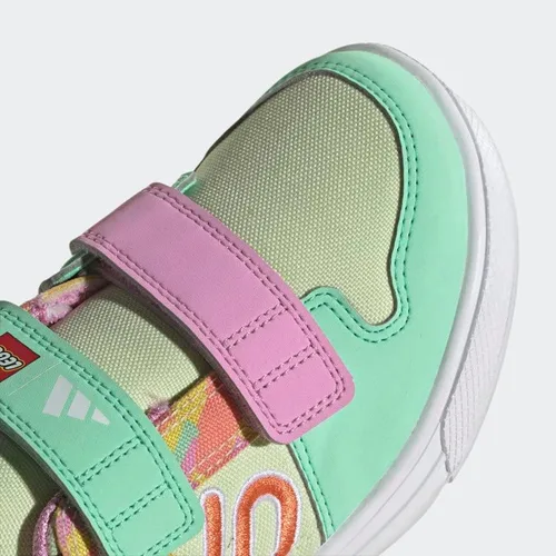 Vista 7 de adidas Five Ten Freerider x Lego - Zapatos para bicicleta de montaña para niños, Resplandor verdesemi coralorquídea de felicidad