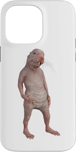 Vista 21 de Live Weird - Carcasa para iPhone 17, diseño de ratas topos desnudas