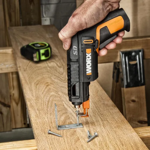 Vista 6 de WORX Destornillador inalámbrico, juego de 4 V y 6 bits con soporte