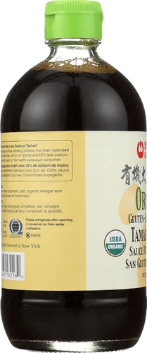 Vista 5 de WAN JA SHAN Salsa de soja orgánica Tamari, 15 FZ