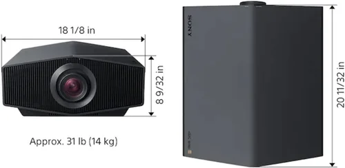 Vista 9 de Sony VPL-XW5000ES Proyector láser de cine en casa 4K HDR con panel SXRD 4K nativo, color negro