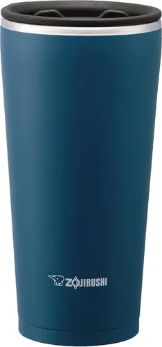 Vista 2 de Zojirushi SX-FSE45AJ - Vaso aislado al vacío de acero inoxidable, 15 onzas, azul gris