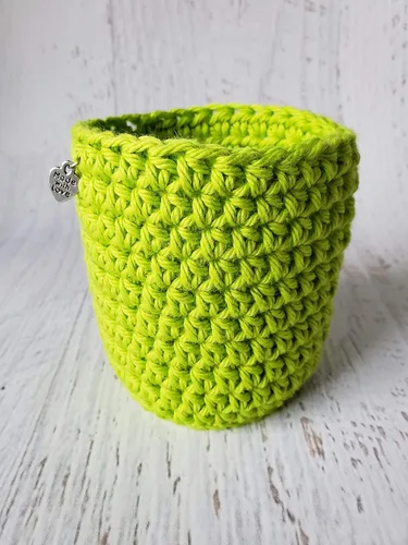 Vista 2 de Lime Green 100% Cotton Cup Sleeve