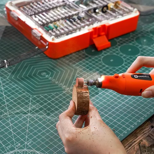 Vista 3 de HARDELL Kit de 508 piezas de accesorios para herramientas rotativas para bricolaje, brocas multiusos de 1/8" para herramientas rotativas, accesorios