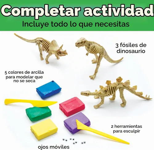 Vista 3 de Creatividad para niños: crea con dinosaurios de arcilla