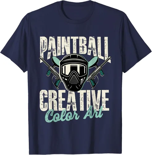 Vista 7 de Paintball Creative Color Art - Camiseta Paintball Paintball, Negro