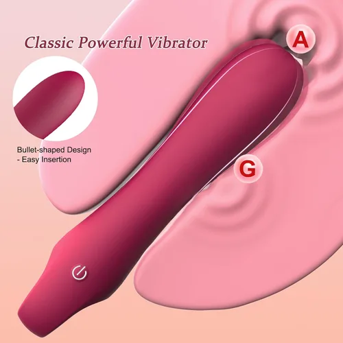 Vista 4 de Sex Toys - Consolador vibrador de punto G - Tuitionua - Juguetes de silicona ultrasuave para adultos con 10 modos de vibración, vibradores juguete