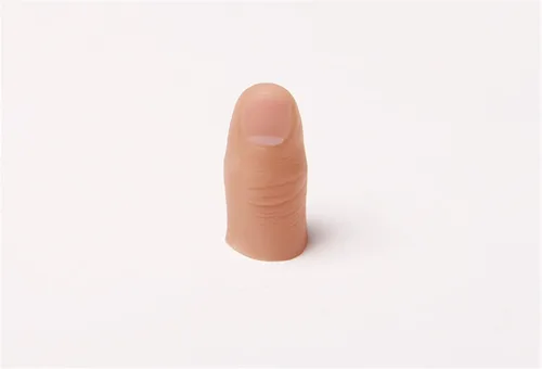 Vista 4 de PULABO Magic Thumb Tip Trick Finger Rubber Close Up Vanish Appearing Hanky Trick Prop Cómodo y respetuoso con el medio ambiente