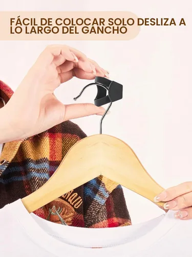 Vista 6 de Smartor Ganchos Conectores para Perchas de Ropa Paquete de 30, Almacenamiento y Organización de Armario como Perchas que Ahorran Espacio, Gancho