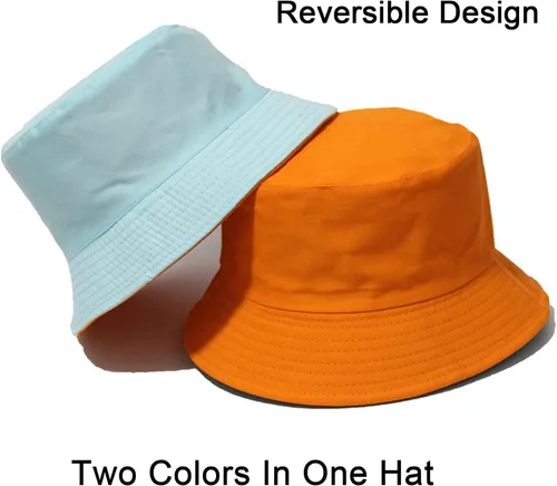 Vista 20 de PFFY Bucket Hat for Women Men Cotton Summer Sun Beach Fishing Cap