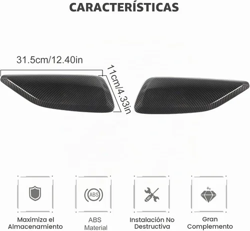 Vista 2 de RT-TCZ Cubierta de moldura para panel de puerta interior, accesorios de decoración interior para Chevrolet Camaro 2016-2022, 2 piezas