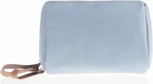Vista 7 de Bolsa Pequeña de Maquillaje para Bolso Bolsa de Cosméticos Portátil Impermeable para Viaje Bolso de Maquillaje para Mujeres, Todo negro, Chico