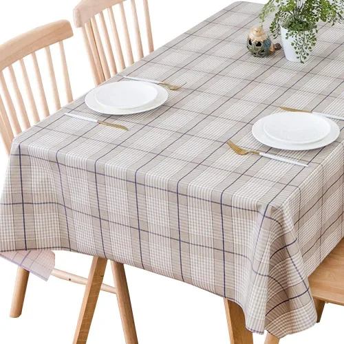 Vista 14 de TruDelve Mantel de Vinilo Resistente Mantel de Mesa de Plástico para Mesas Cuadradas Impermeable Hule Manteles para Mesa Cubierta de Mesa